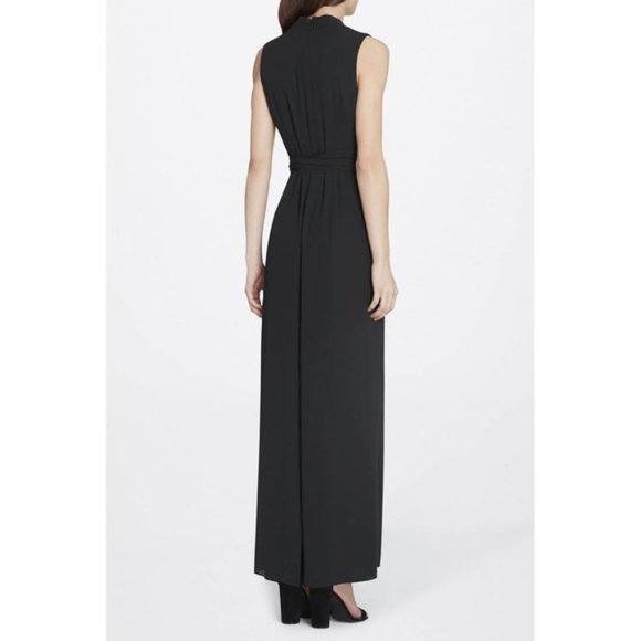 Tahari Women's Double Georgette Jumpsuit Black - Picture 2 of 3